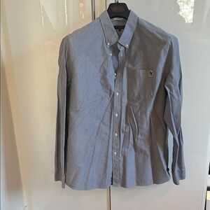 Ted Baker men’s grey oxford button up shirt. Size 7 (xl)